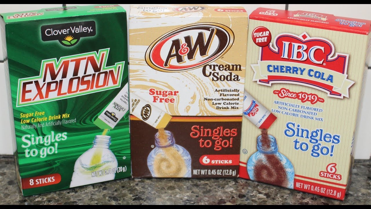 Clover Valley MTN Explosion, A&W Cream Soda and IBC Cherry Cola Drink