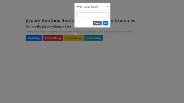 Create Highly Customizable Alert/Confirm/Prompt Dialog Boxes Using jQuery & Bootstrap