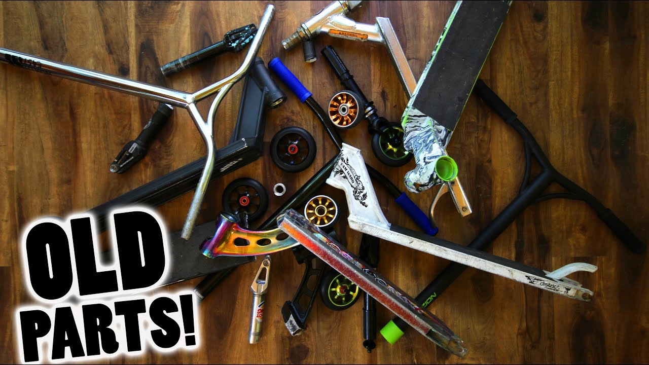 ALL MY SCOOTER PARTS!! YouTube