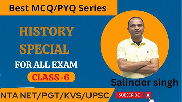Best MCQ/PYQ Series on History/Class-6| NTA UGC /NET-JRF,UPSC,PGT