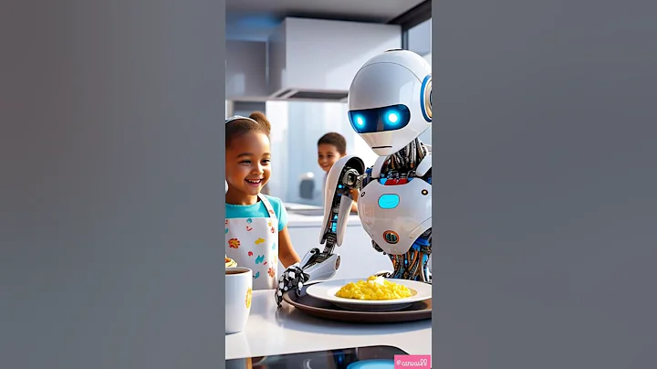 "2050 Breakfast Revolution: Watch a Robot Chef Craft Your Perfect Morning Meal! 🤖🍳"#RobotChef
