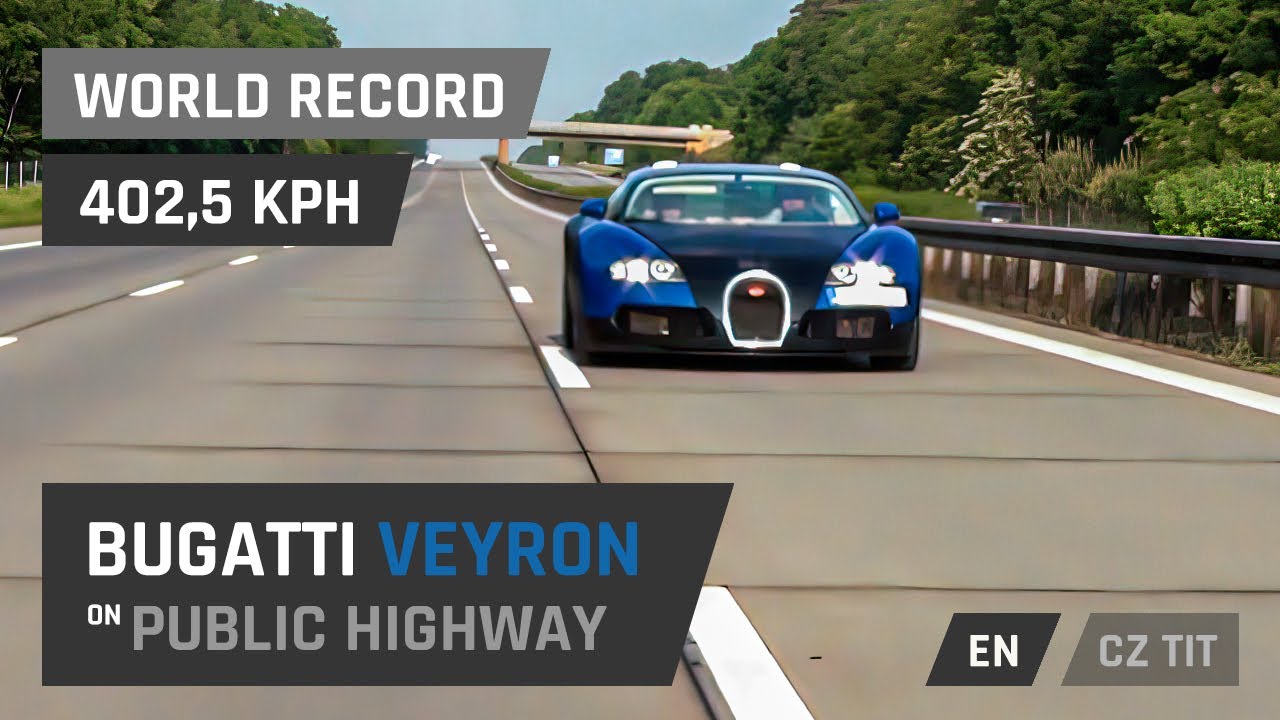 402,5 km/h s Bugatti Veyron na diaľnici: Svetový rekord z ČR!