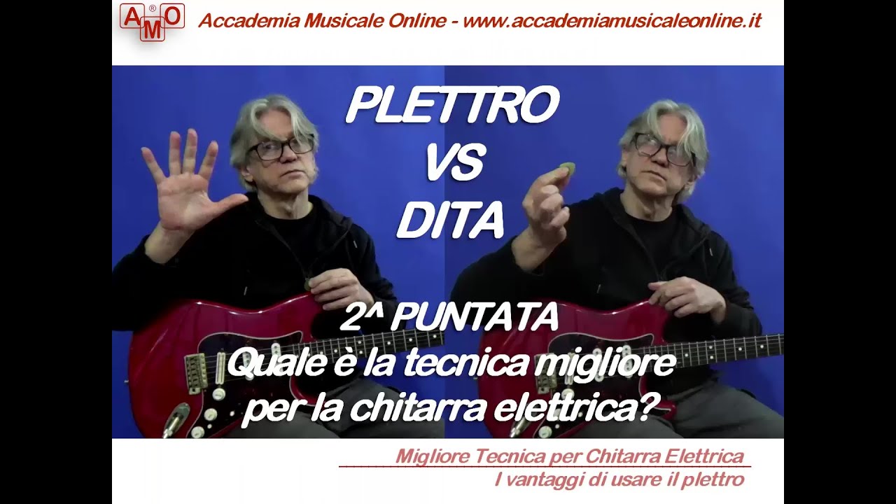 Suonare la chitarra elettrica è più facile con il plettro o con le dita