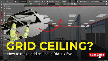 How to make grid ceiling in DIALux Evo