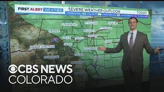 A few severe storms are possible across Colorado