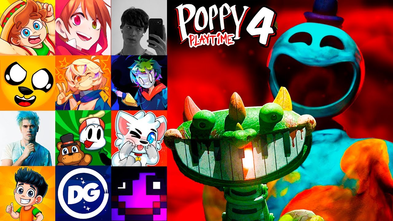 ¡YOUTUBERS REACCIONAN al FINAL de PIANOSAURUS! POPPY PLAYTIME 4