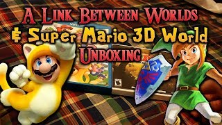 The Legend of Zelda: A Link Between Worlds & Super Mario 3D World Unboxing (ENGLISH/US Version)