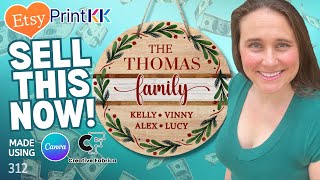 Make Money Selling Personalized Wooden Signs On Etsy Design Tutorial - Plus 5 Bonus POD Niches