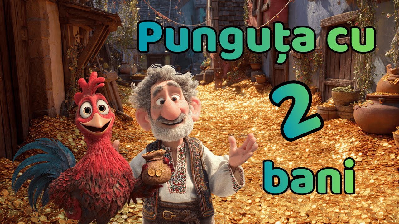 Punguța cu doi bani de Ion Creangă 🐓 Poveste Animată pentru Copii