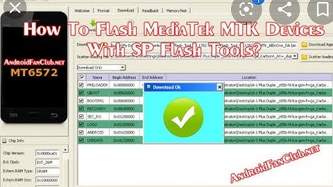 How To Flash Mtk phone With sp flash tool