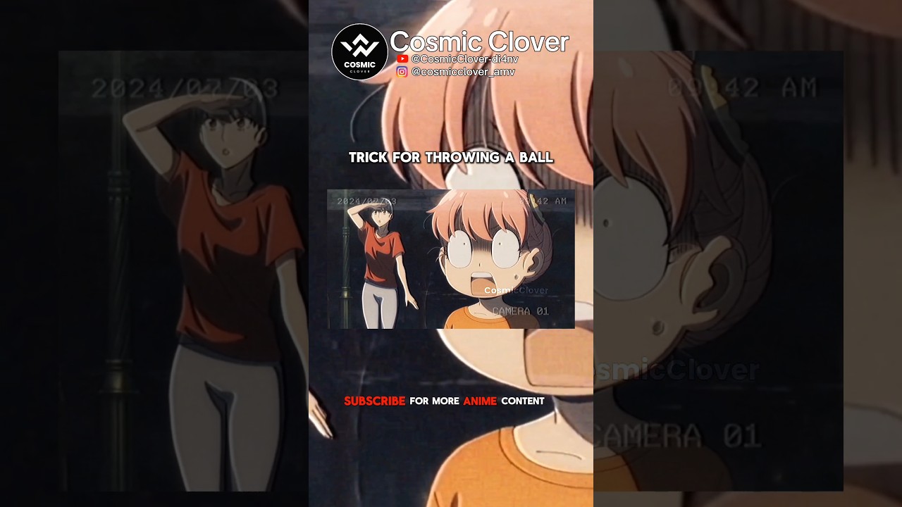 Trick For Throwing A Ball #phonkbrasil #anime #animeedit #spyxfamily #ytshorts #music #remix