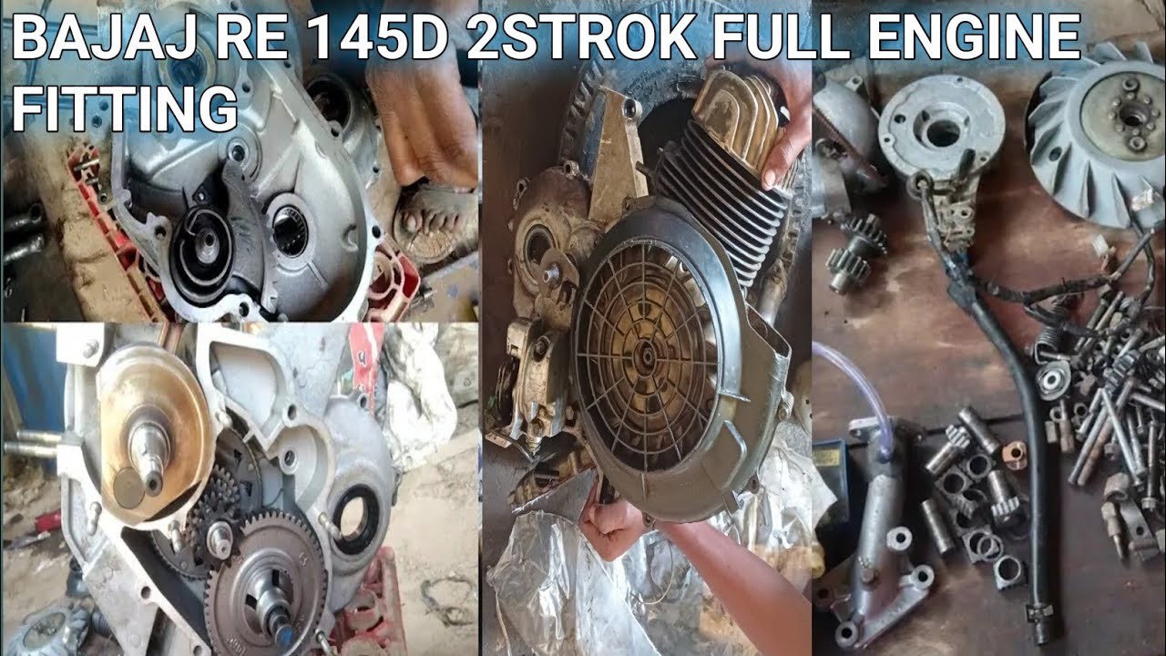 How to bajaj 2 stroke 145d 🛺!🛺full engine repairing 🛺 full engine ...