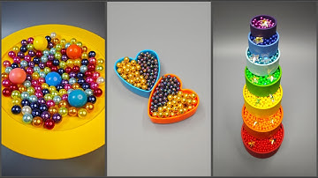 Satisfying Reverse Video◀️Beautiful Beads, Colored Balls, Jingle Bells, Xylophone, Pearls