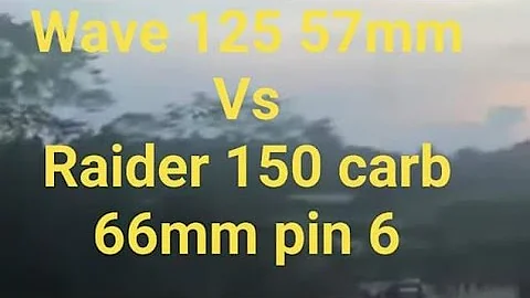Wave 125 57mm Versus Raider 150 carb 66mm pin 6