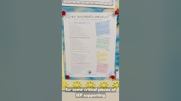 Free IEP Documents Checklist & Student Observation Summary Tool for Special Education Teachers SPED