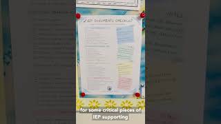 Free IEP Documents Checklist & Student Observation Summary Tool for Special Education Teachers SPED