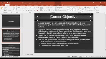How to write a CV 101: Part 1: Career Objectives & Qualifications Summary