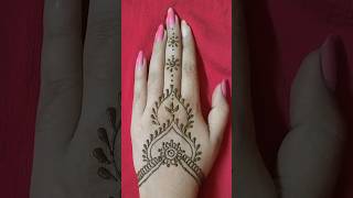Very Easy And Cute Mehendi Design For Beginners shorts trending henna viral