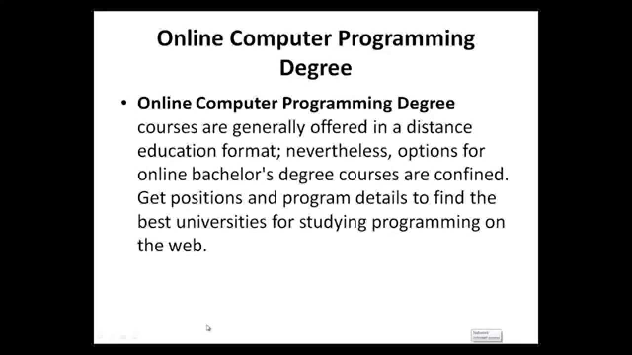Online Computer Programming Degree: Top 10 Universities - YouTube