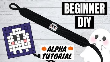 BEGINNER ALPHA TUTORIAL: GHOST FRIENDSHIP BRACELET TUTORIAL // Alpha Pattern Walkthrough