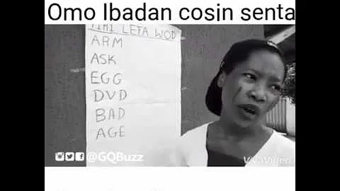 So Funny! Omo Ibadan - The Inglis Tisa - By Lizzy Jay