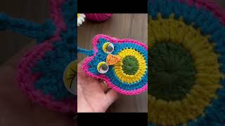 Crochet Owl Keychain Pattern PDF, Cute Amigurumi Bird Charm Design, Kids Backpack Accessory