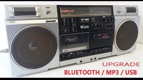 New life for my old cassette player Sharp GF565  Upgrade with #bluetooth  mp3 and USB #sharp