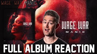 Wage War - Manic FULL ALBUM REACTION // Roguenjosh Reacts