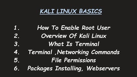 Complete kali Linux course | Linux basics | Linux essentials | Cyber security