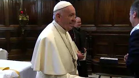 Pope explains reluctant ring kiss: Fear of spreading germs