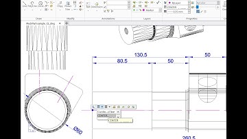 Centerline tool in CorelCAD