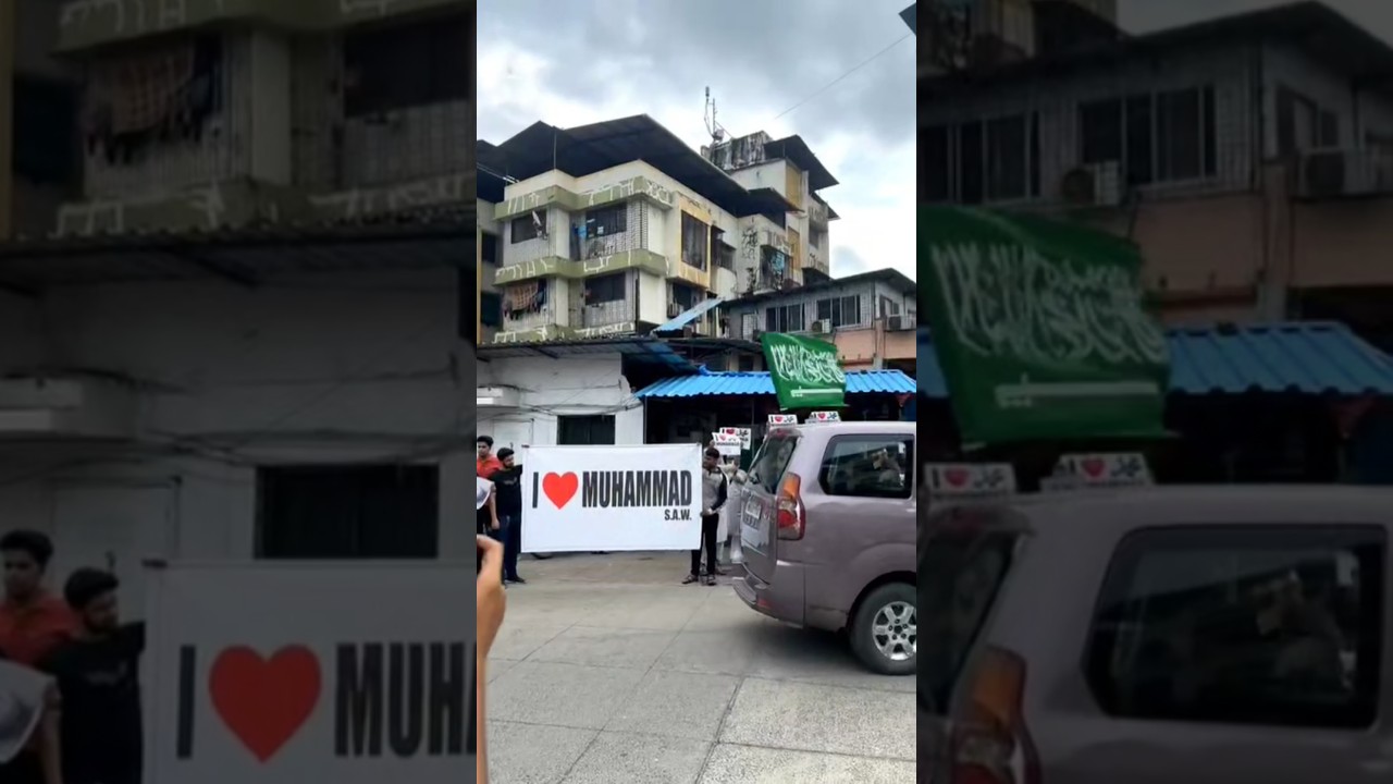 I love Muhammad S.A.W ✨❤️ Muslim protest | in Mira road |