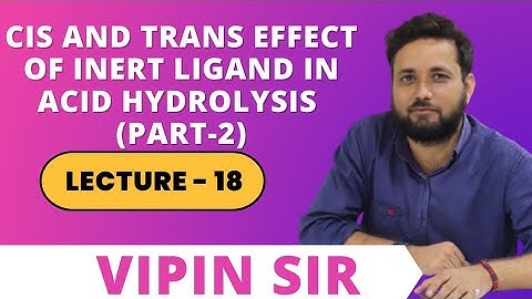 Acid hydrolysis in octahedral complexes//Reaction mechanism in coordination complexes