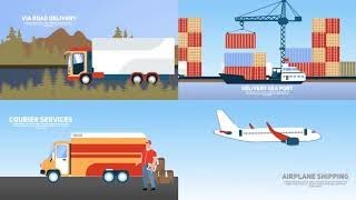 logistic delivery promo,logistics promotional video, delivery and logistics promotion screenshot 4