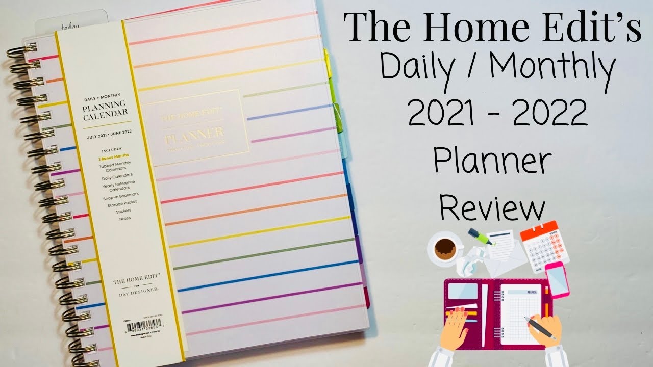 The Home Edit'S New Planner Review!! | 2021 -2022 | Day Designer | Target - Youtube