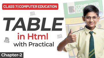 Class 7 Computer Education Chapter-2 | HTML Table Tag Practical