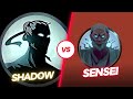 Shades: Shadow Fight Roguelike || Act I Epic Dual against SENSEI「iOS/Android Gameplay」#shadowfight2