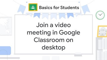 Join a video meeting in Google Classroom on desktop