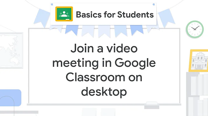 Join a video meeting in Google Classroom on desktop