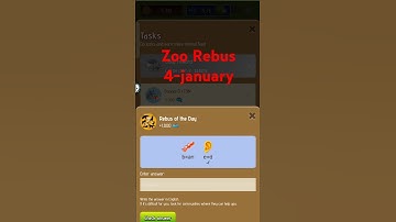 Zoo Rebus Of The Day | 4-January | #zoo #telegram #rebusoftheday
