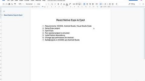 1. React Native - Expo Eject - Introduction