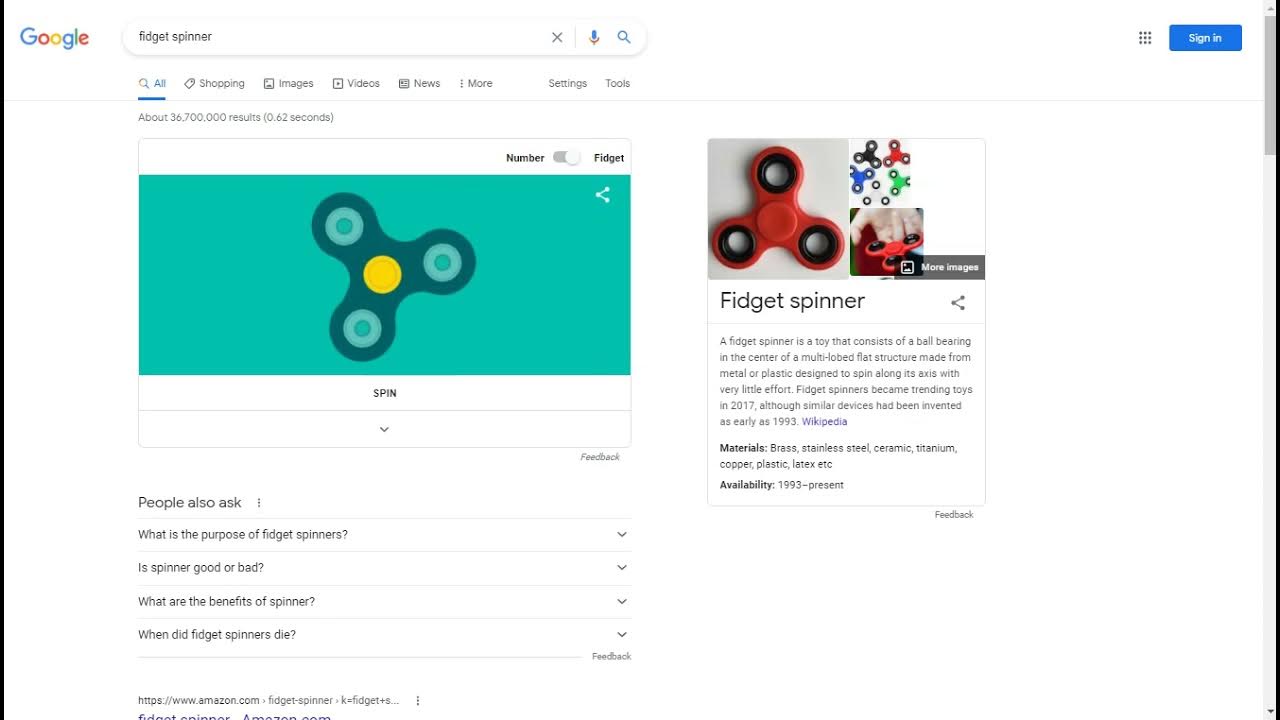 Google Spinner: New Search Easter Egg