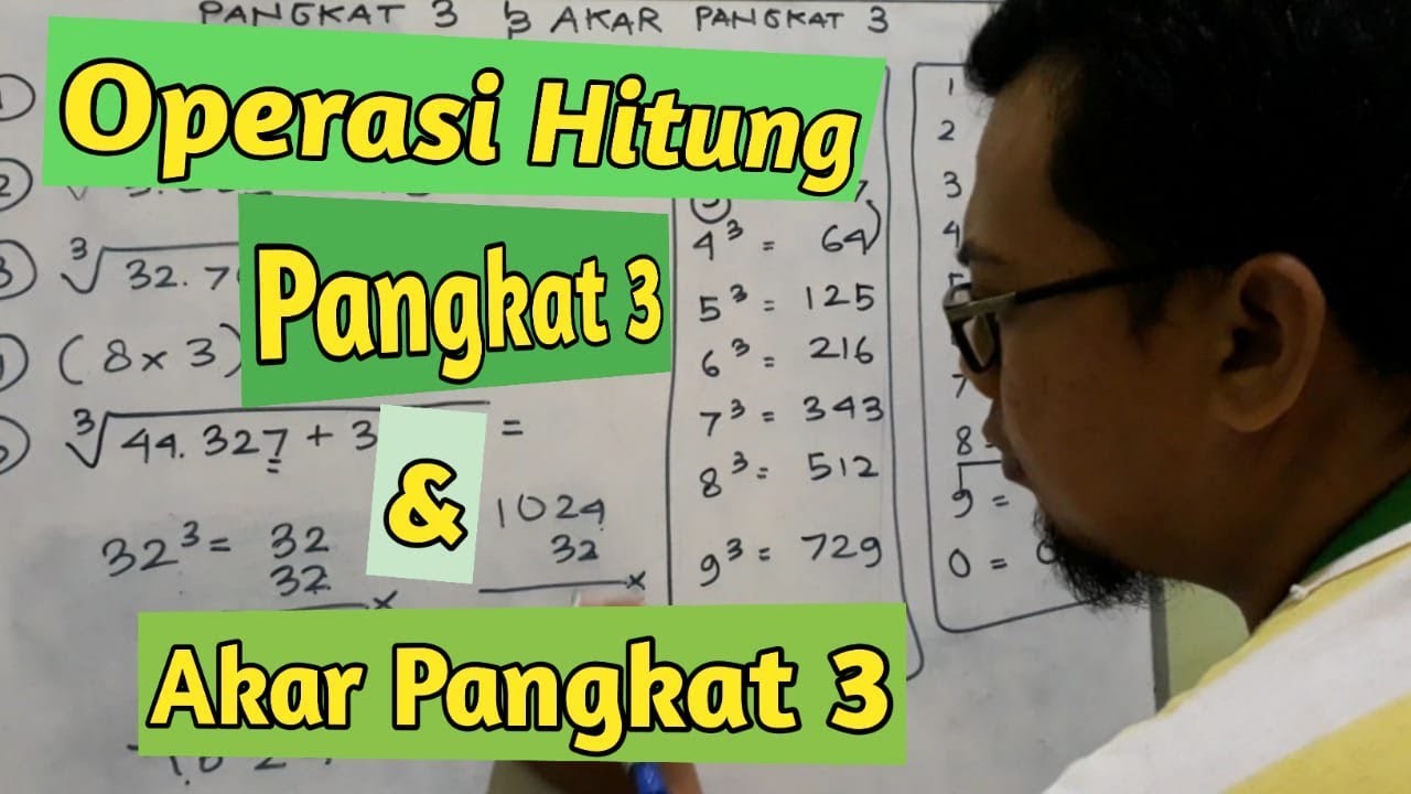 Operasi Hitung Pangkat 3 dan Akar Pangkat 3 - YouTube