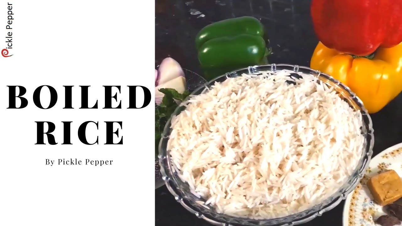 How to Boil Rice for Biryani by Pickle Pepper - YouTube