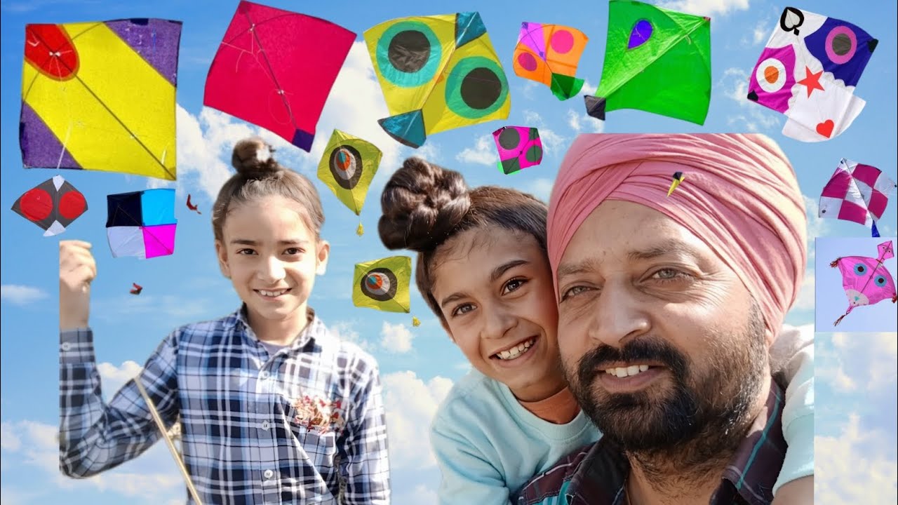 Kite flying in ground 