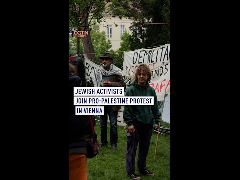 Jewish activists join pro-Palestine protest in Vienna