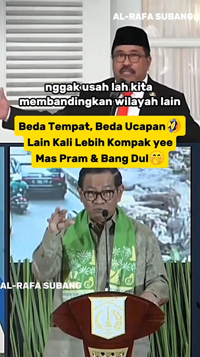 Different Places, Different Words, Between Bang Dul & Mas Pram‼️#ranokarno #jakarta #kangdedimuly...