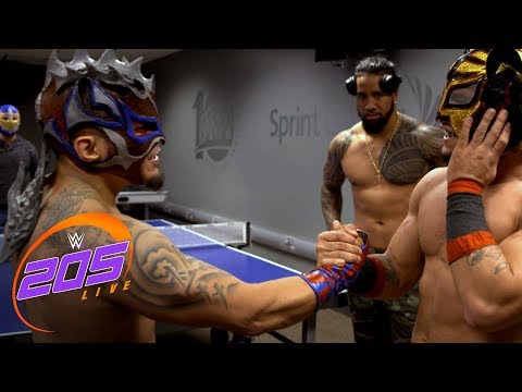 Kalisto & Lince Dorado celebrate The King of Flight's victory: WWE 205 Live Exclusive, Feb. 6, 2018