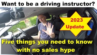 Is it worth being a driving instructor?