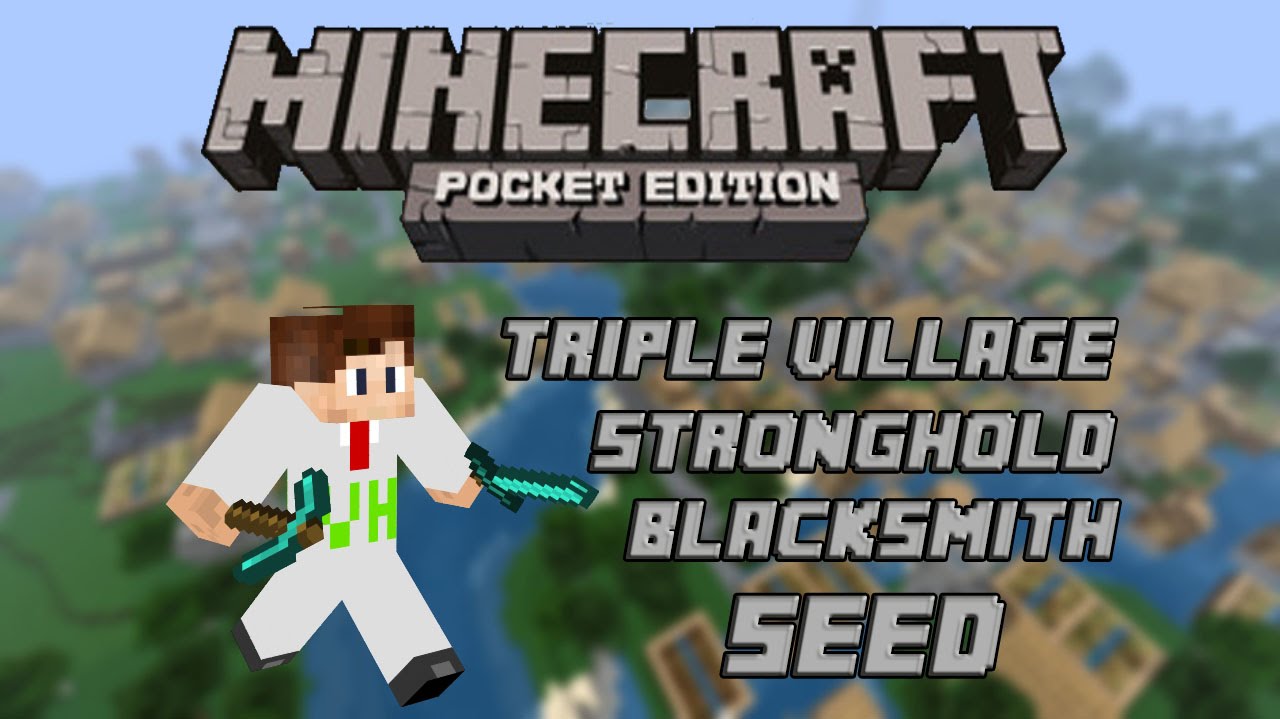 [0.9.5+] Minecraft PE Seed - Triple Village w/ Blacksmith and ...